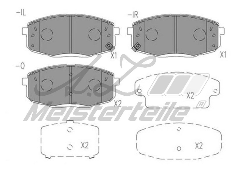 A.Z. Meisterteile Brake Pad Set, disc brake