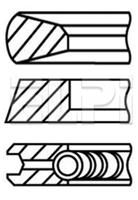 Piston ring set