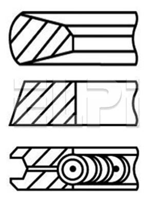 Jeu de segments de pistons