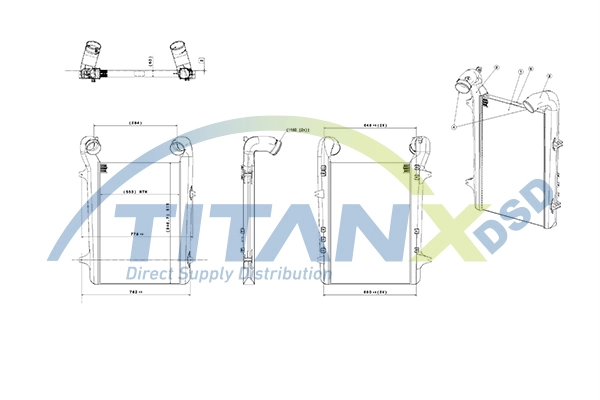 Intercooler, échangeur TitanX IX179001