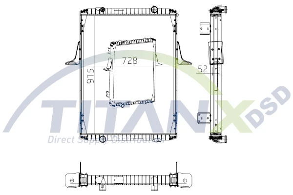 Radiateur, refroidissement du moteur TitanX RX169007