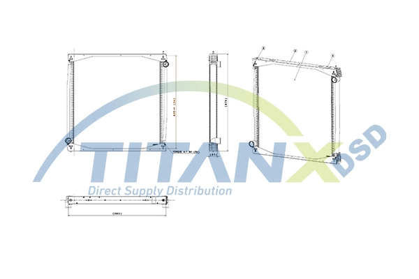 Radiateur, refroidissement du moteur TitanX RX149001