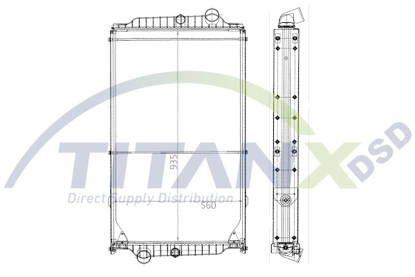 Radiateur, refroidissement du moteur TitanX RX129006