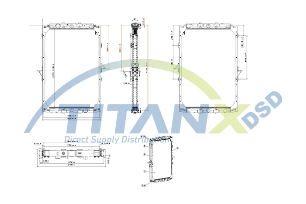 Radiateur, refroidissement du moteur TitanX RX179001