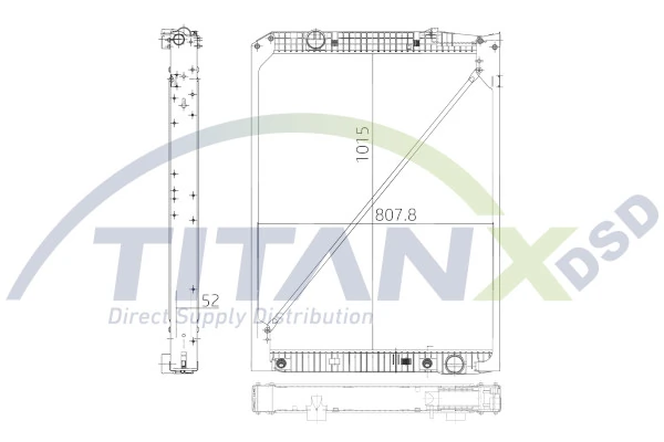 Radiateur, refroidissement du moteur TitanX RX119004