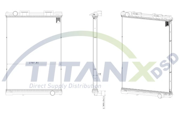 Radiateur, refroidissement du moteur TitanX RX139008