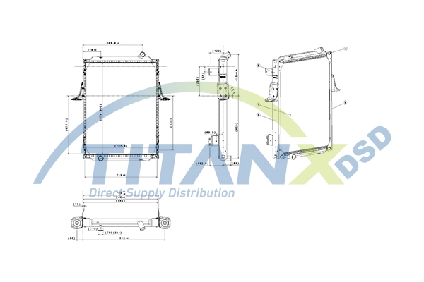 Radiateur, refroidissement du moteur TitanX RX169016