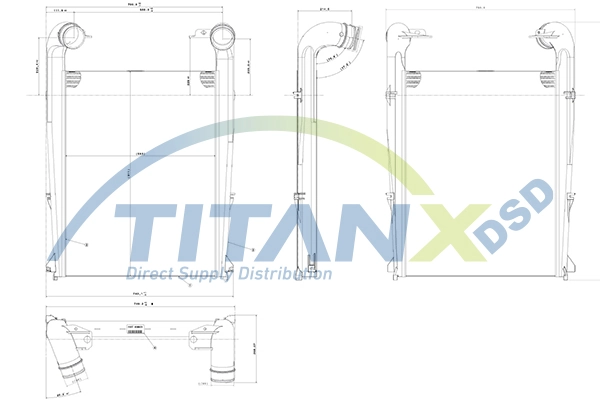 Intercooler, échangeur TitanX IX169005