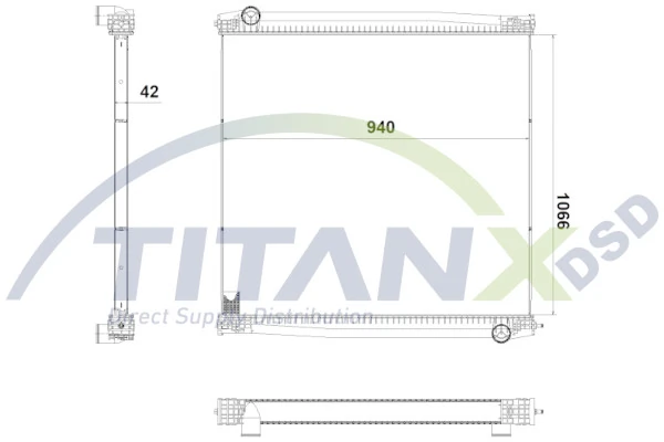 Radiateur, refroidissement du moteur TitanX RX609026