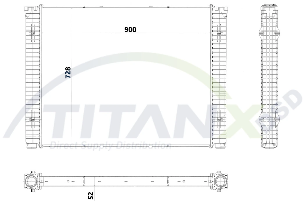 Radiateur, refroidissement du moteur TitanX RX809002