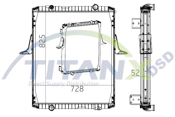 Radiateur, refroidissement du moteur TitanX RX169003