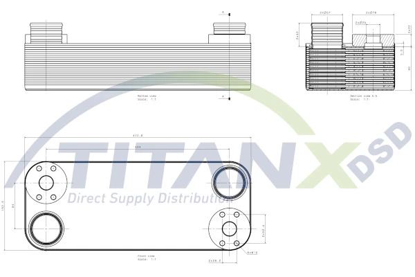 Radiateur d'huile TitanX OX509002