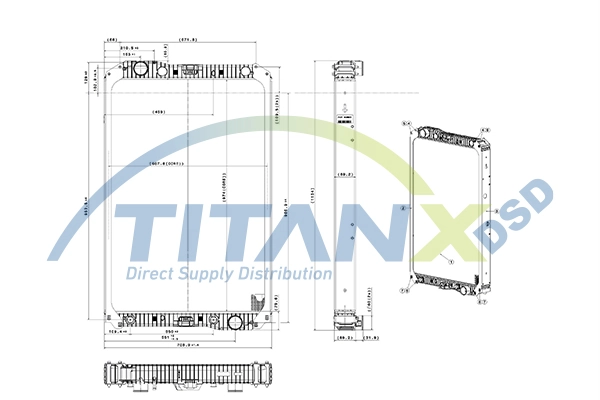 Radiateur, refroidissement du moteur TitanX RX119009