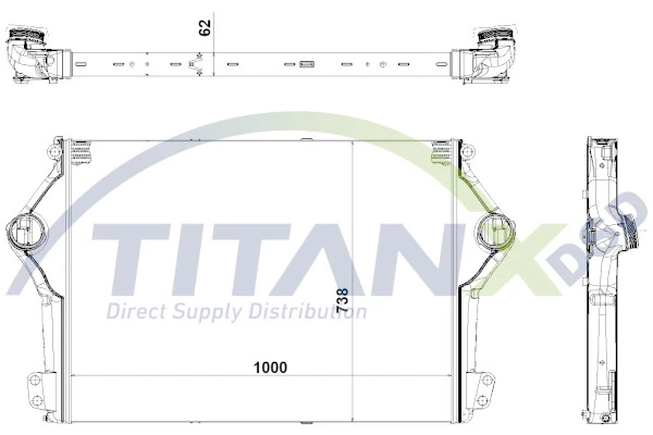 Intercooler, échangeur TitanX IX149003