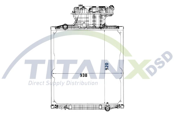 Radiateur, refroidissement du moteur TitanX RX139004