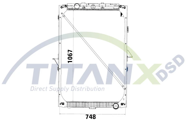 Radiateur, refroidissement du moteur TitanX RX179002