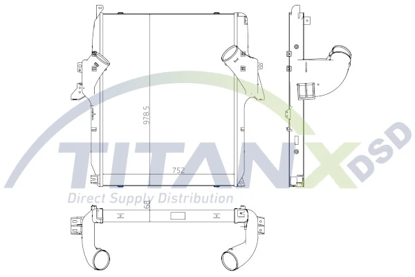 Intercooler, échangeur TitanX IX119003