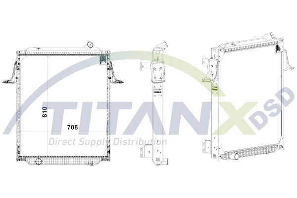 Radiateur, refroidissement du moteur TitanX RX169013
