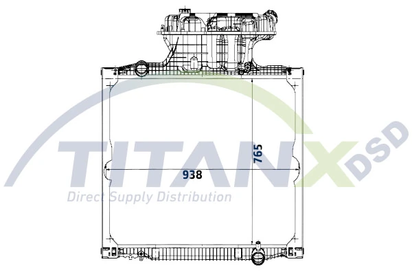 Radiateur, refroidissement du moteur TitanX RX139001
