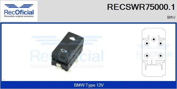 Switch, window regulator