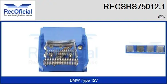 Resistor, interior blower