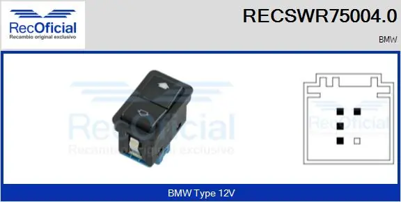 Switch, window regulator