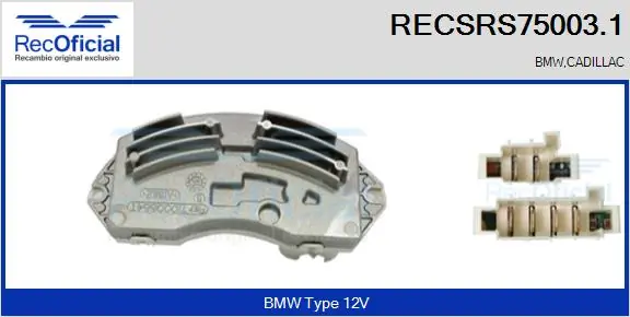 Resistor, interior blower