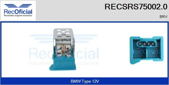 Resistor, interior blower