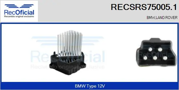 Resistor, interior blower