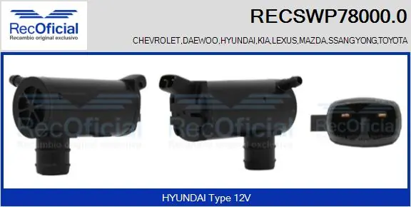 Washer Fluid Pump, window cleaning