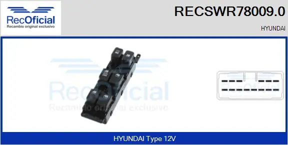 Switch, window regulator