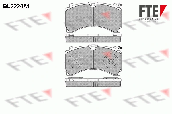 Kit de plaquettes de frein, frein à disque