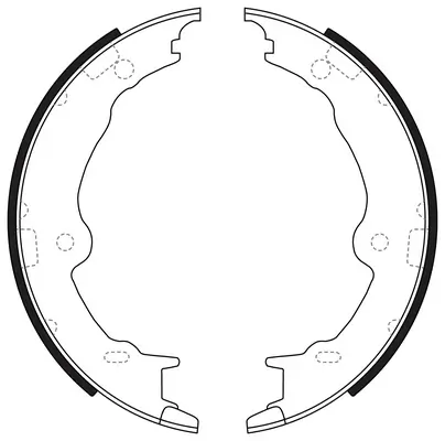 Brake Shoe Set, parking brake