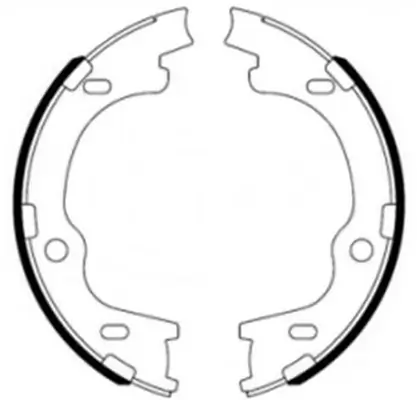 Brake Shoe Set, parking brake