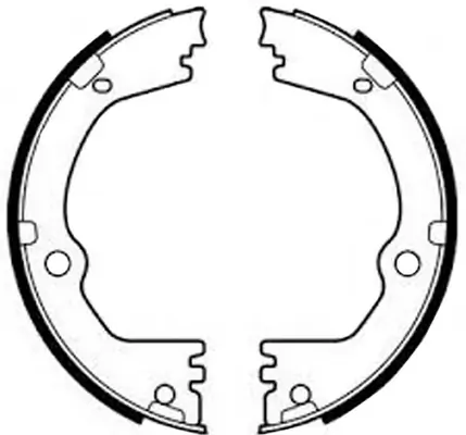 Brake Shoe Set, parking brake