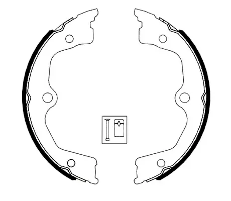 Brake Shoe Set, parking brake