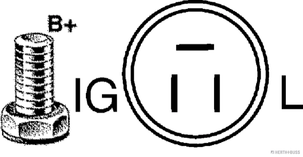 Alternateur HERTH+BUSS JAKOPARTS J5118007