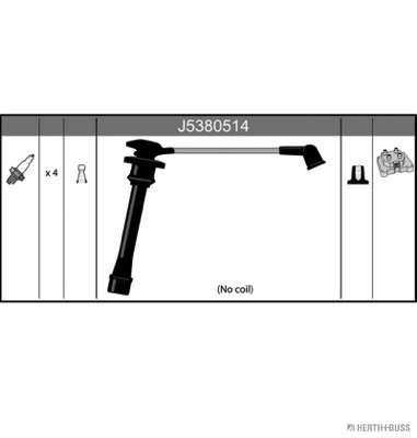 Kit de câbles d'allumage HERTH+BUSS JAKOPARTS J5380514