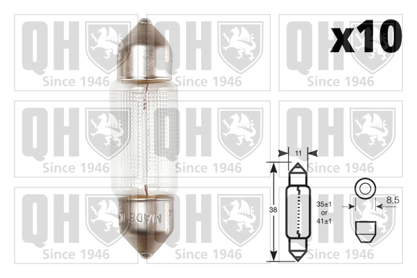 Bulb, licence plate light