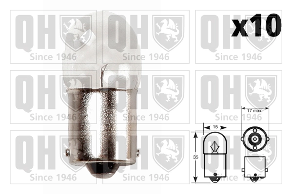 Bulb, licence plate light