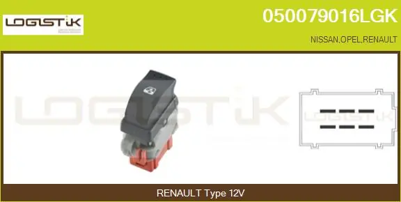 Switch, window regulator