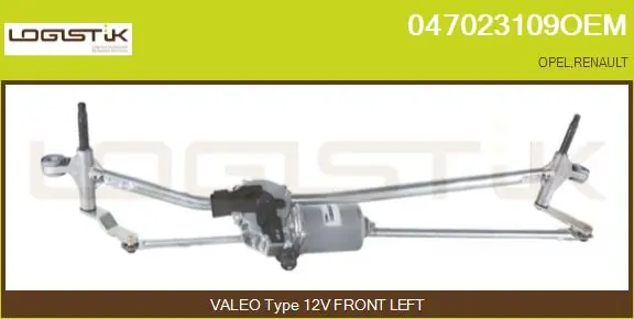 MECHANIZM WYCIERACZEK RENAULT MASTER III/ OPEL MOVANO II/ NISSAN INTERSTAR (10- )