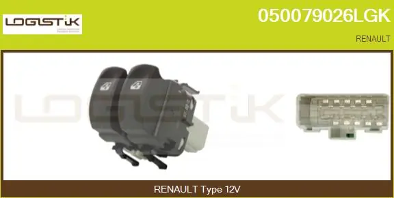 PRZEŁĄCZNIK PODNOŚNIKA SZYBY RENAULT CLIO III 05-