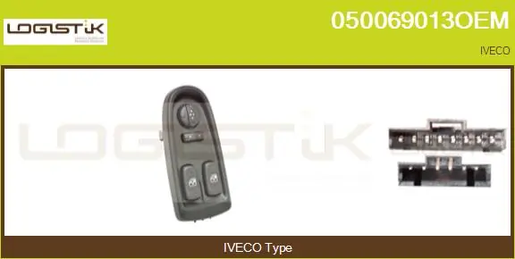 PRZEŁĄCZNIK REG. LUSTERKA ORAZ SZYB IVECO DAILY (06- )