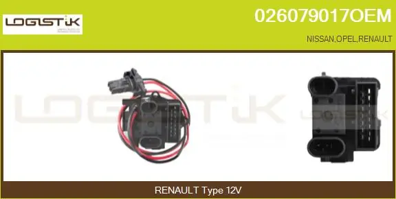 Resistor, interior blower