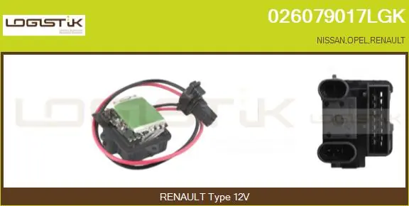 Resistor, interior blower