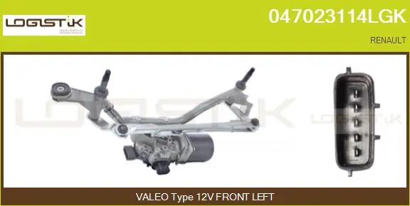 MECHANIZM WYCIERACZEK RENAULT P. CLIO IV
