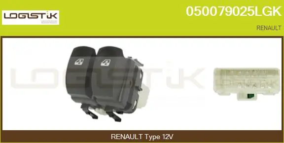 PRZEŁĄCZNIK PODNOŚNIKA SZYBY RENAULT CLIO III 1,2-2,0 05-