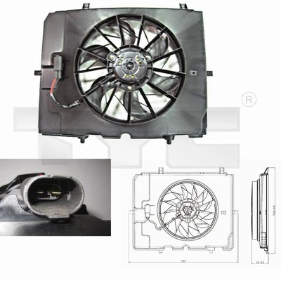 Ventilateur, refroidissement du moteur TYC 821-0002