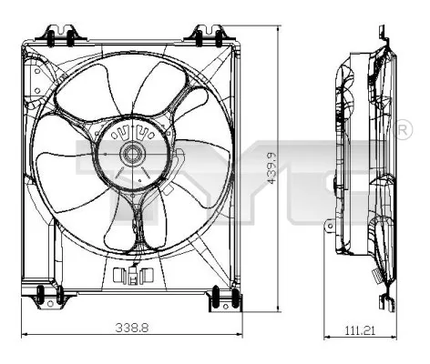 Ventilateur, refroidissement du moteur TYC 809-0016